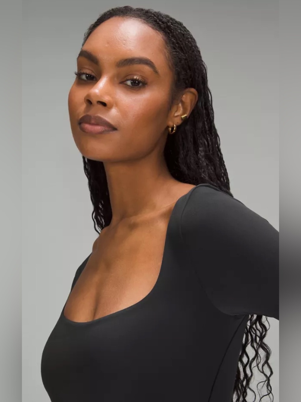 Lululemon Wundermost Ultra-Soft Nulu Square-Neck Long-Sleeve Thong Bodysuit - Picture 3 of 14